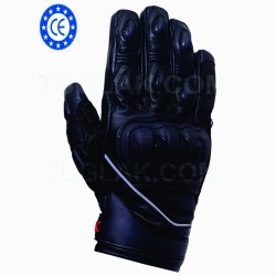 Men's Motorbike Real Cowhide Leather Biker Gloves (CE Approved)
