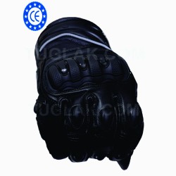 Men's Motorbike Real Cowhide Leather Biker Gloves (CE Approved)