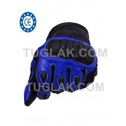 Men's Motorbike Real Cowhide Leather Biker Gloves (CE Approved)